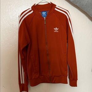 Adidas Burnt Orange Zip-Up Jacket